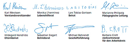 für das Leitbild Verantwortliche